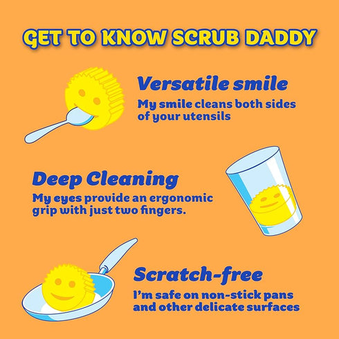 Cif Scrub Daddy Scrubber Colors Sponge 3Pcs
